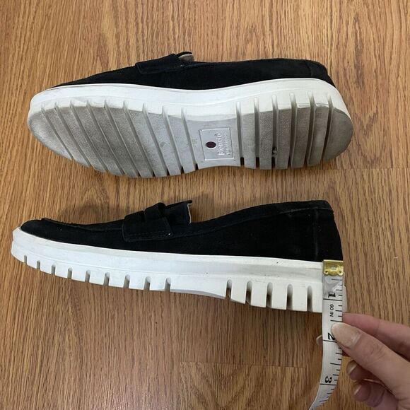 BLONDO Black suede leather slip on waterproof loafer sneakers size US 6.5 - Picture 7 of 8